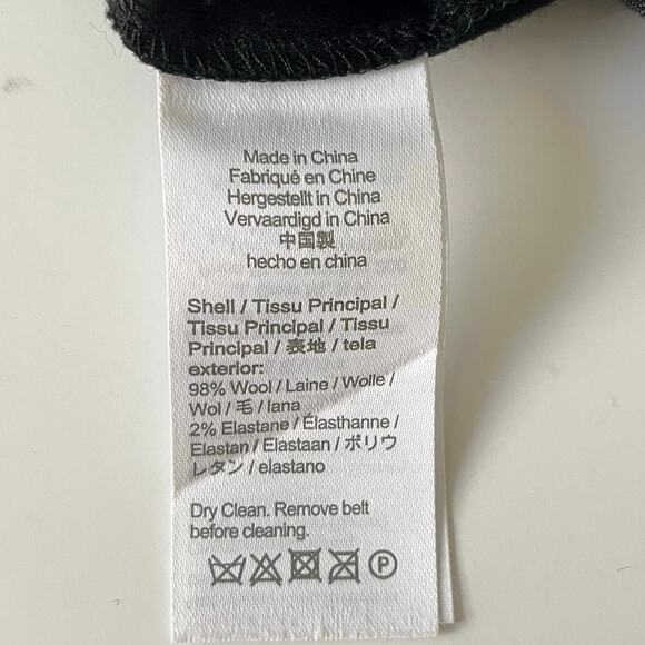 J. Crew D-Ring Flannel Pants Women's 8 Black Minimalist Business Casual Preppy - Picture 6 of 9